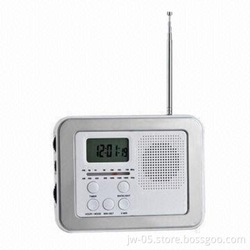 Kitchen AM/FM Radio with Clock and Magnet Stick